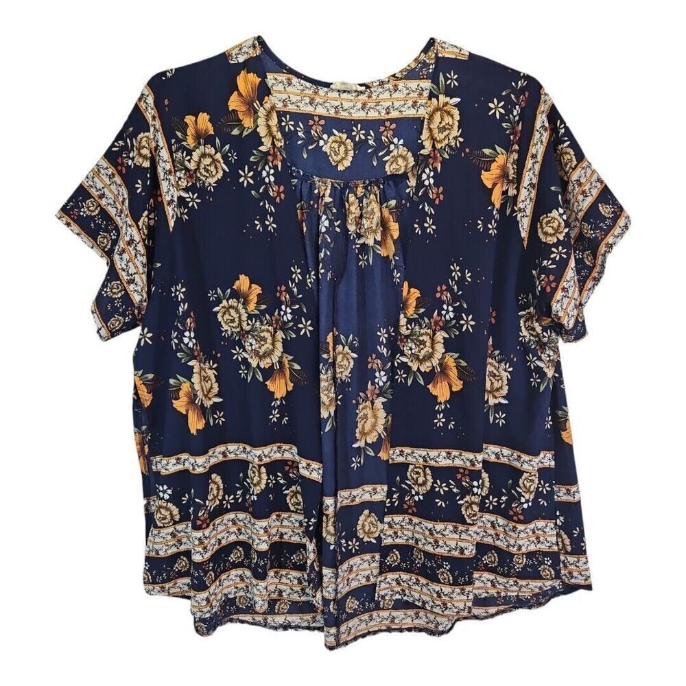 C.O.C. Clothing Obsessed Company Plus Size Floral Cover Up Cardigan 3X